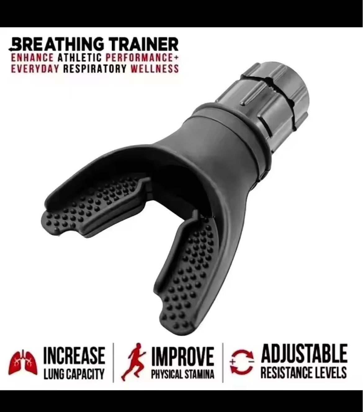Lung Trainer for Breathing Strength & Stamina